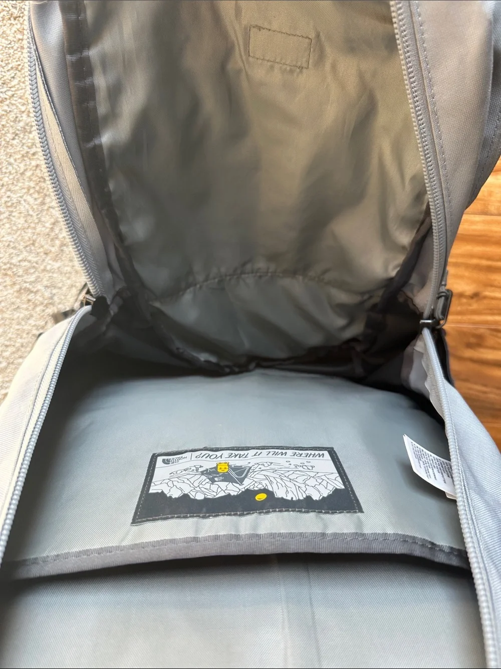 The North Face light gray